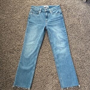PAIGE Light Blue Straight Leg Jeans